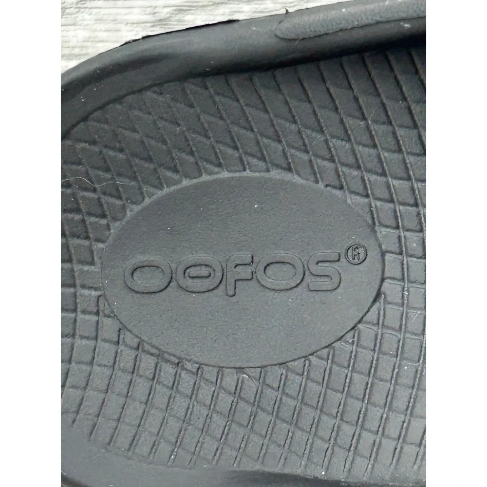 Oofos OOahh Sport Recovery Slides Black Mens 4 Womens 6 EU 37 Orthopedic Sandals